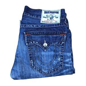 True Religion Jeans Size 34 BOOTCUT Blue